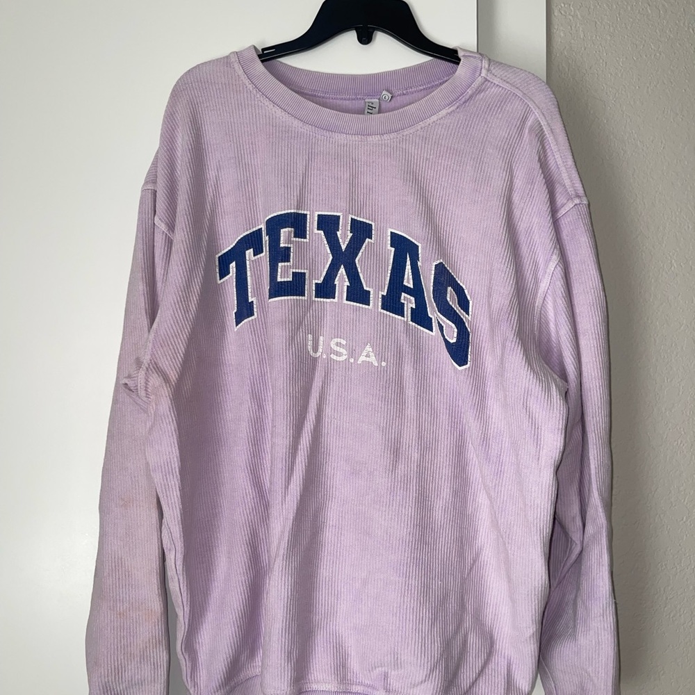 Lavender Texas Sweatshirt
